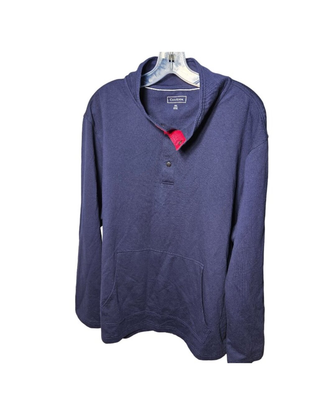 Club Room Mens Navy Fleece Pullover Hoodie XXL